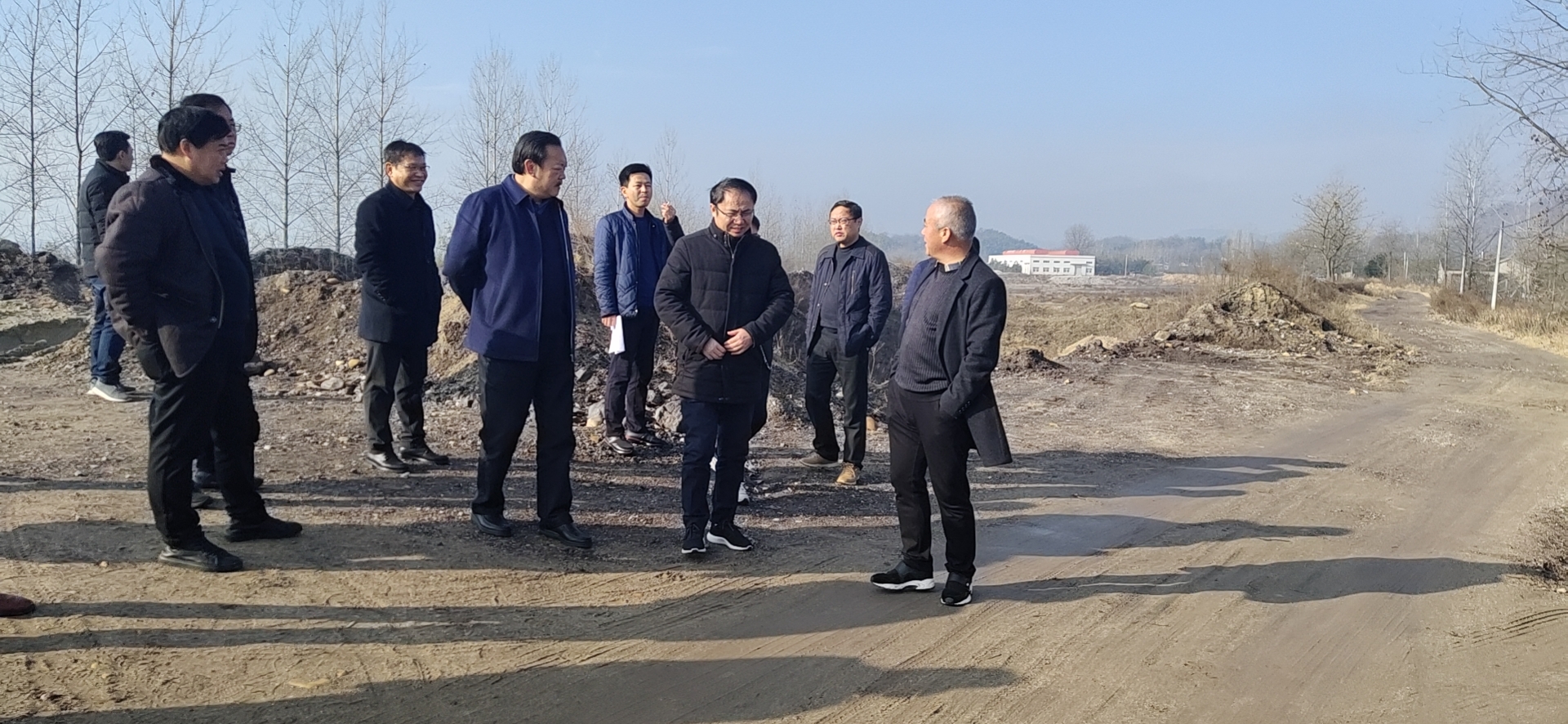 王光軍調研高橋灣雙山廟旱砂處置前期工作